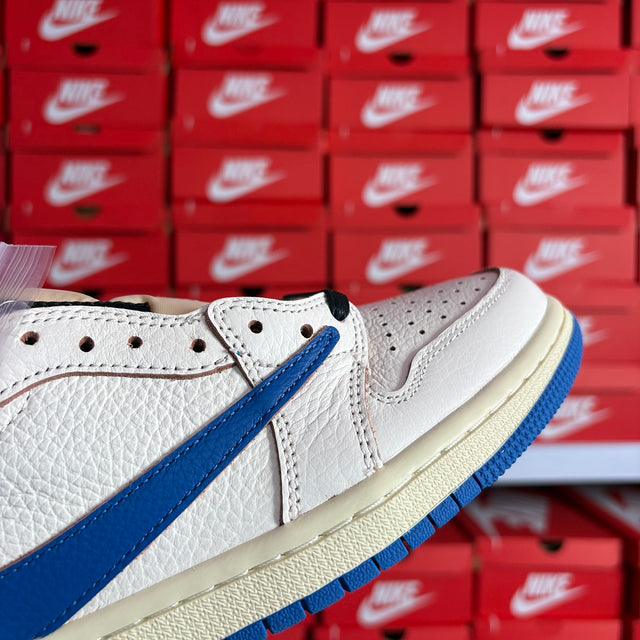Air Jordan 1 Low — White/Royal Blue