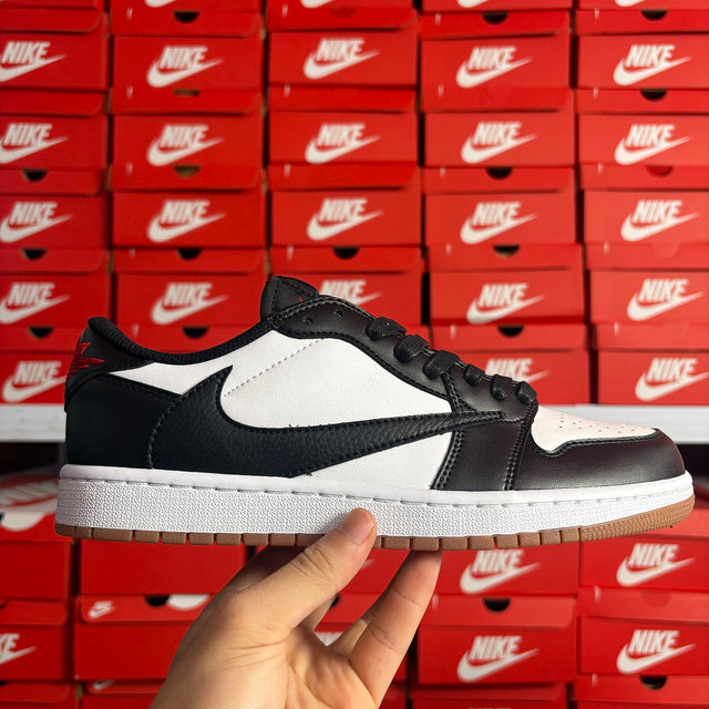 Air Jordan 1 Low — Black/White/Brown