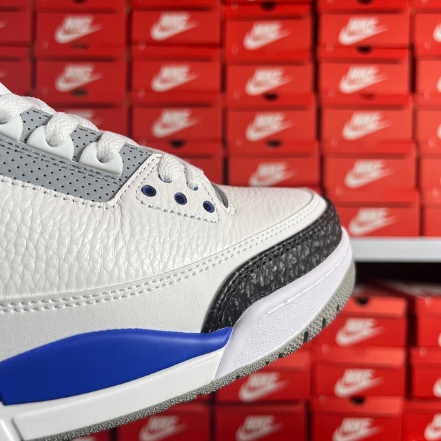 Air Jordan 3 — White/Royal Blue