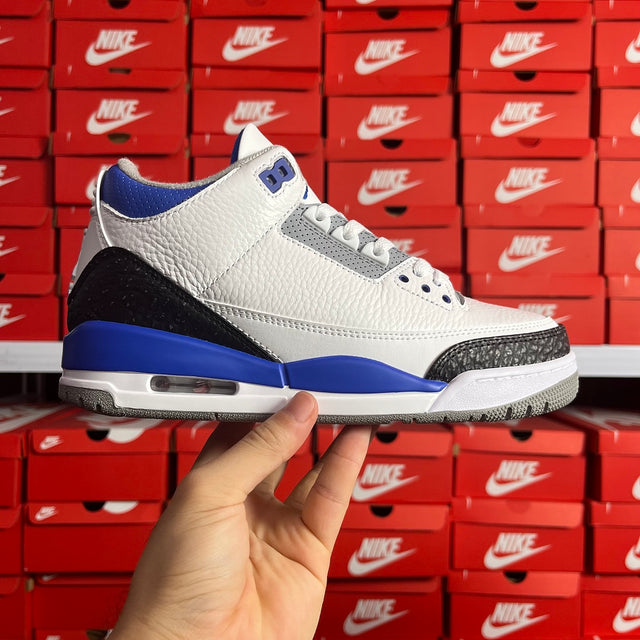 Air Jordan 3 — White/Royal Blue