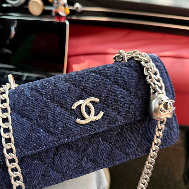 Chanel Denim Flap Bag — Navy