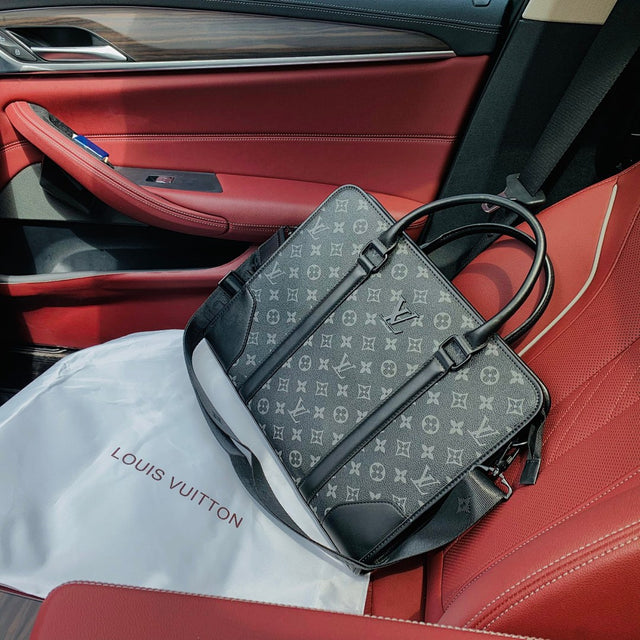 Louis Vuitton Briefcase — Monogram Eclipse