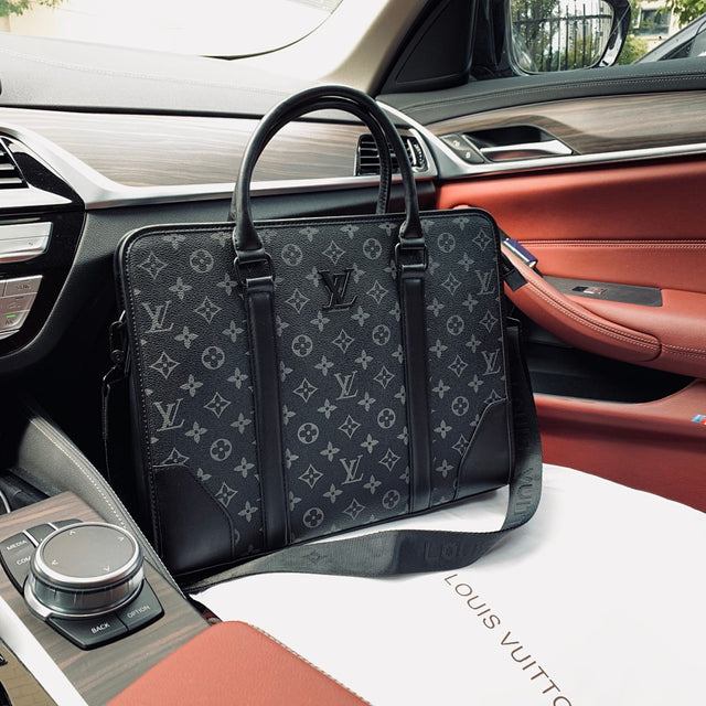 Louis Vuitton Briefcase — Monogram Eclipse