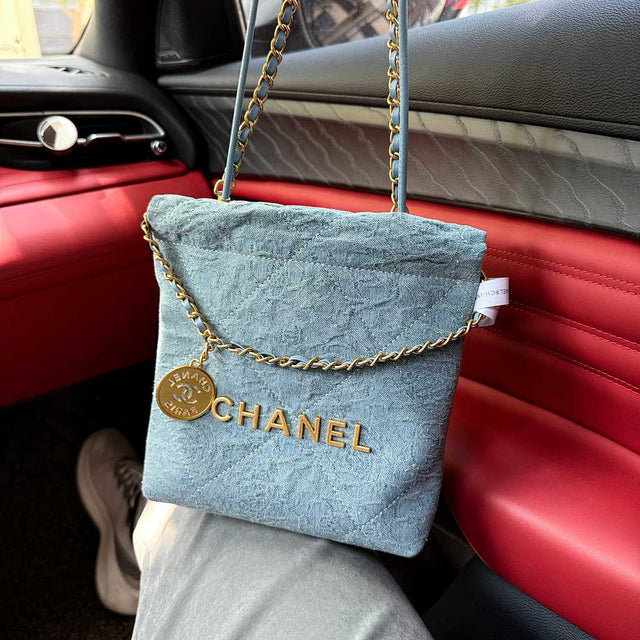 Chanel 22 Bag — Denim Blue
