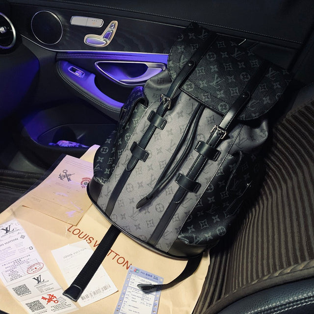 Louis Vuitton Christopher Backpack — Black Eclipse