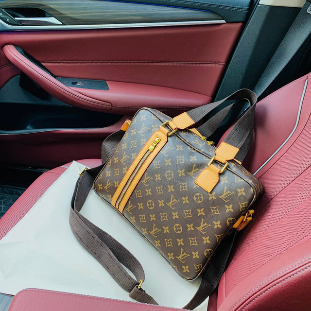 Louis Vuitton Briefcase — Monogram/Yellow Straps