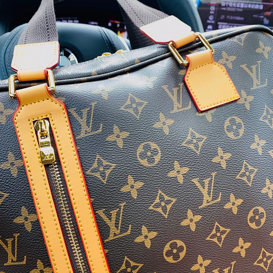 Louis Vuitton Briefcase — Monogram/Yellow Straps