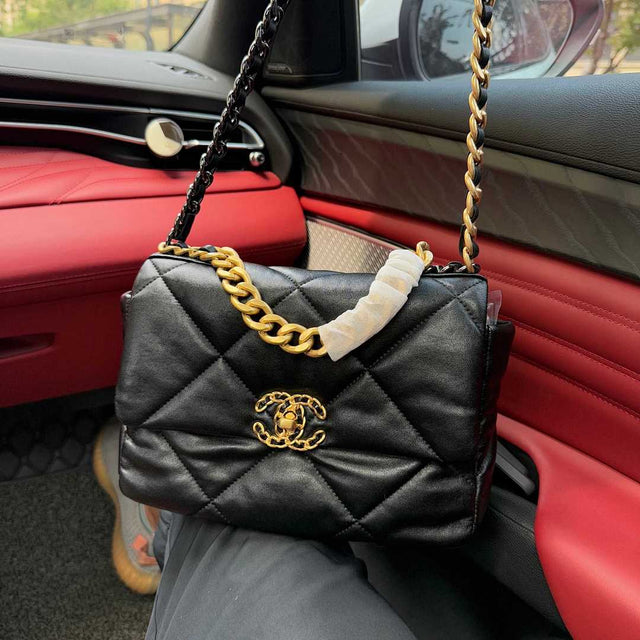 Chanel 19 Bag — Black/Gold