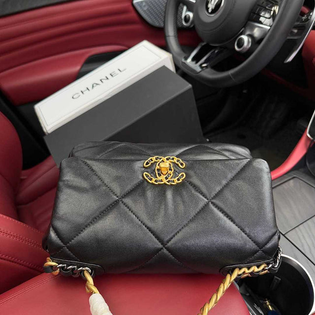Chanel 19 Bag — Black/Gold