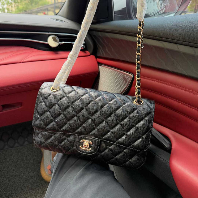 Chanel Classic Flap Bag — Black/Gold