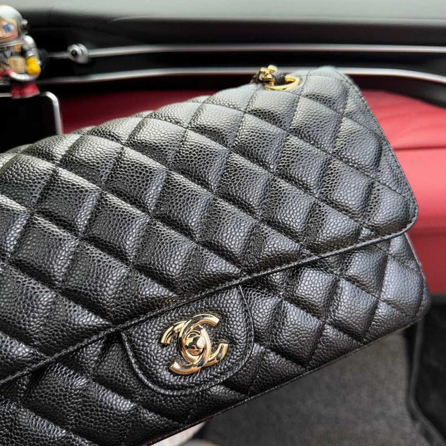Chanel Classic Flap Bag — Black/Gold