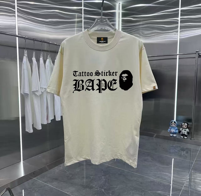 BAPE T-Shirt — Cream Graphic