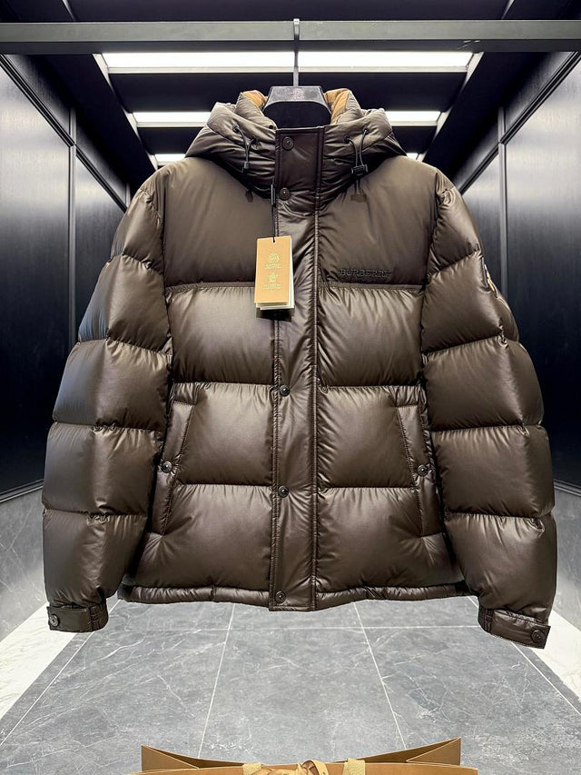 Burberry Puffer Jacket — Brown