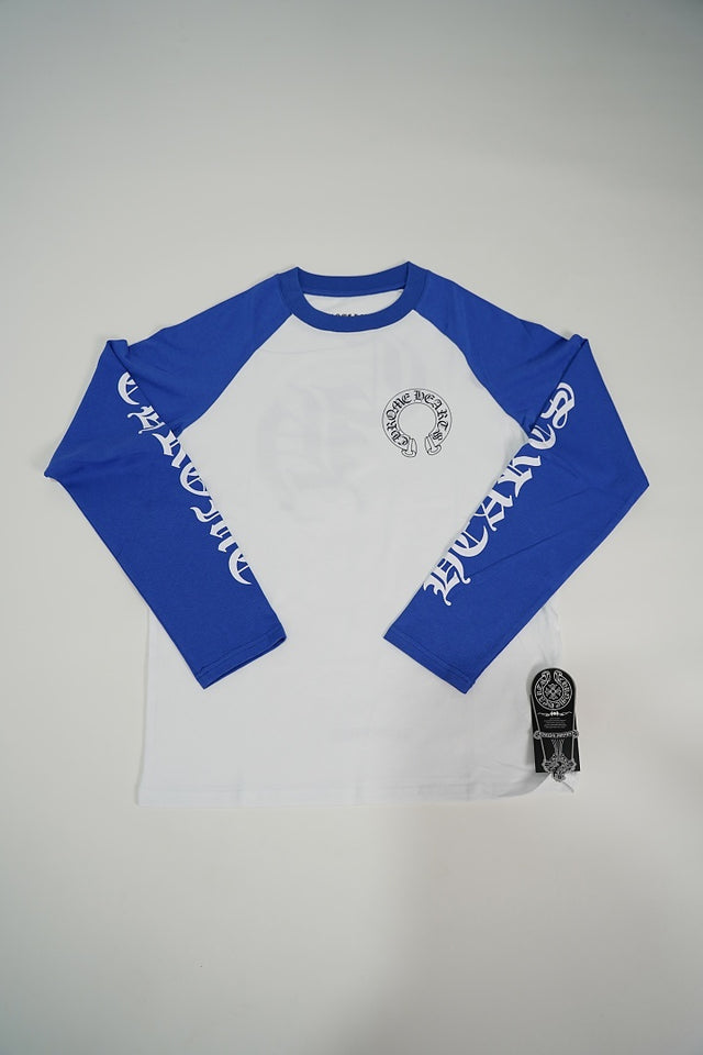 Chrome Hearts Raglan Tee — White/Blue