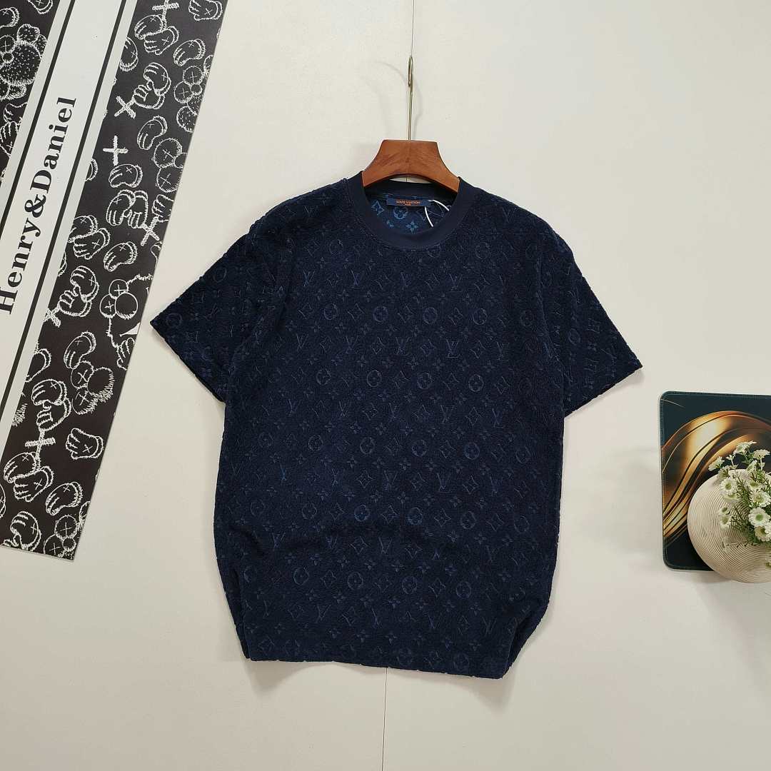 Knit T-Shirt & Shorts — Navy