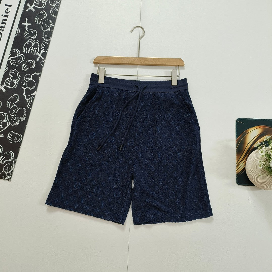 Knit T-Shirt & Shorts — Navy