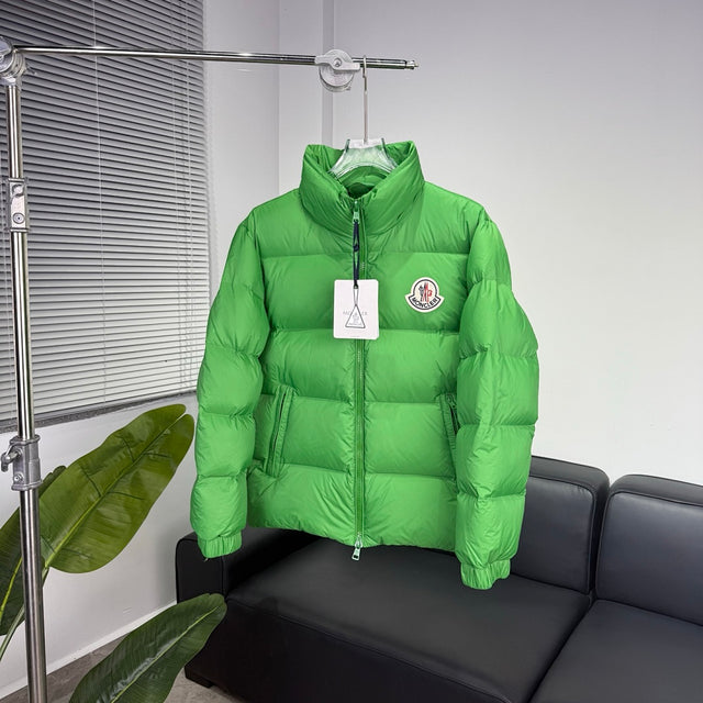 Moncler Glossy Down Jacket — Green