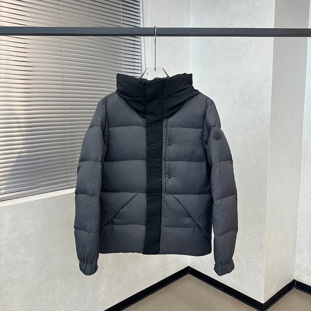 Moncler Hooded Down Jacket — Charcoal