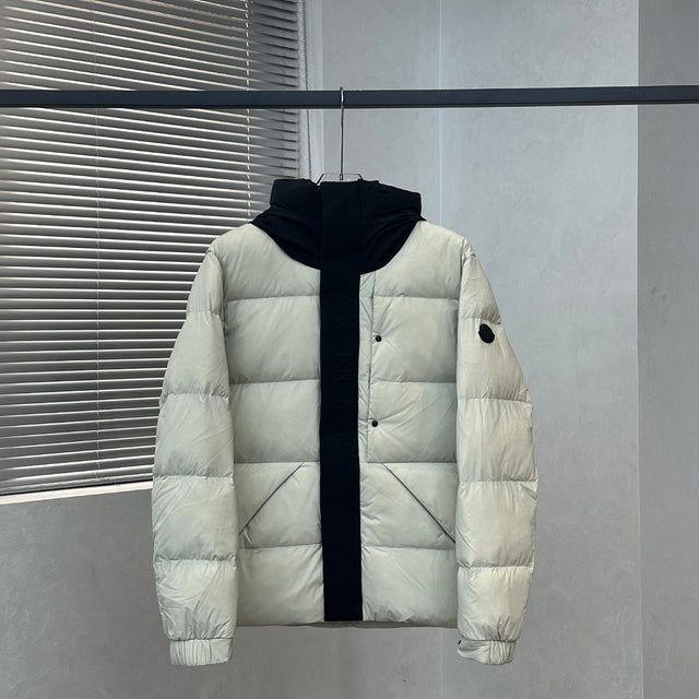 Moncler Hooded Down Jacket — White