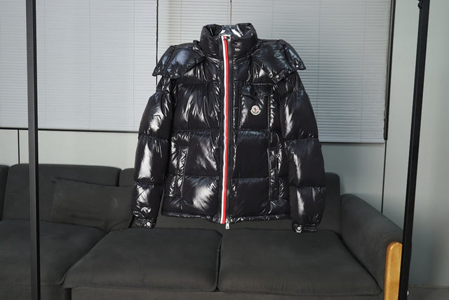 Moncler Glossy Down Jacket — Black