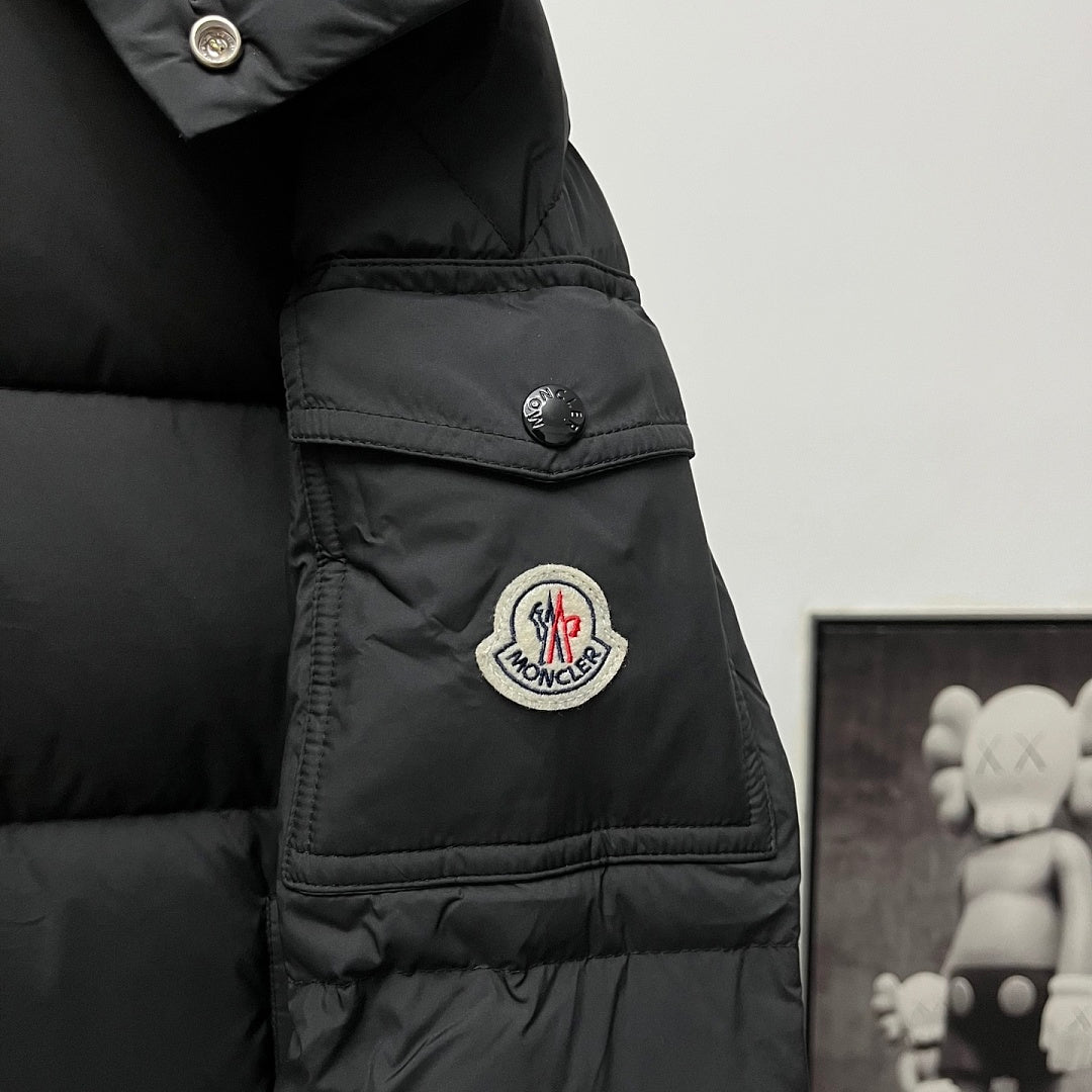 Moncler Puffer — Pink/White/Black