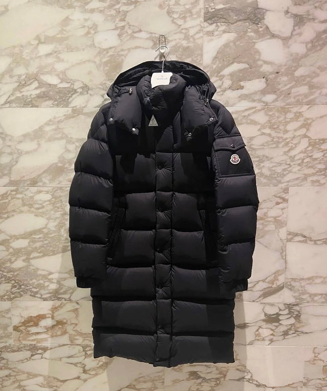 Moncler Hanoverian Long Puffer — Black