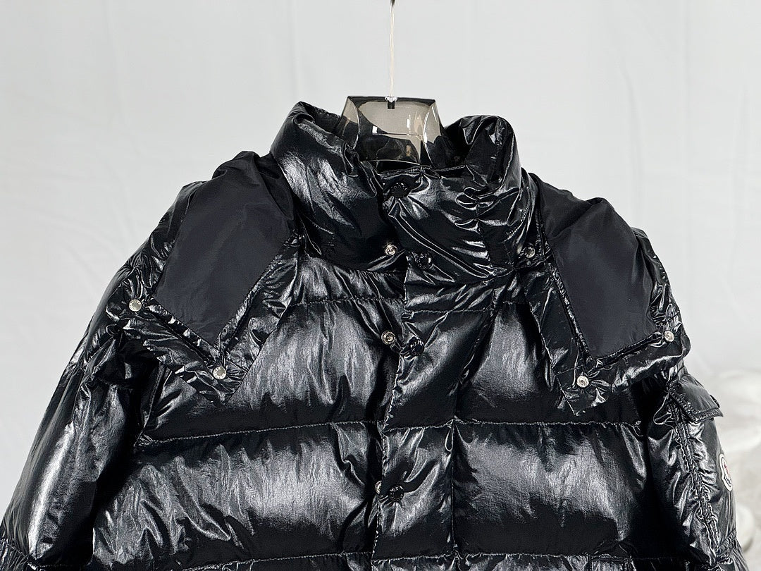 Moncler Maya 70 Puffer — Black Gloss