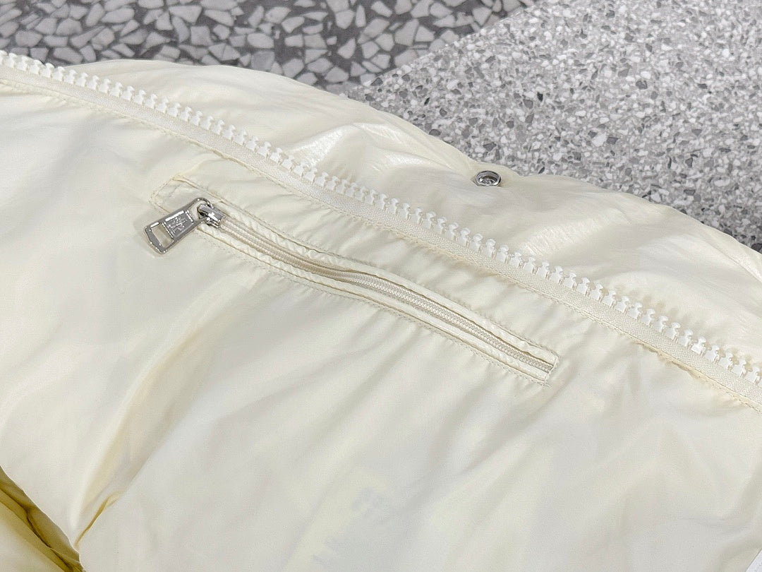 Moncler Maya 70 Puffer — Cream