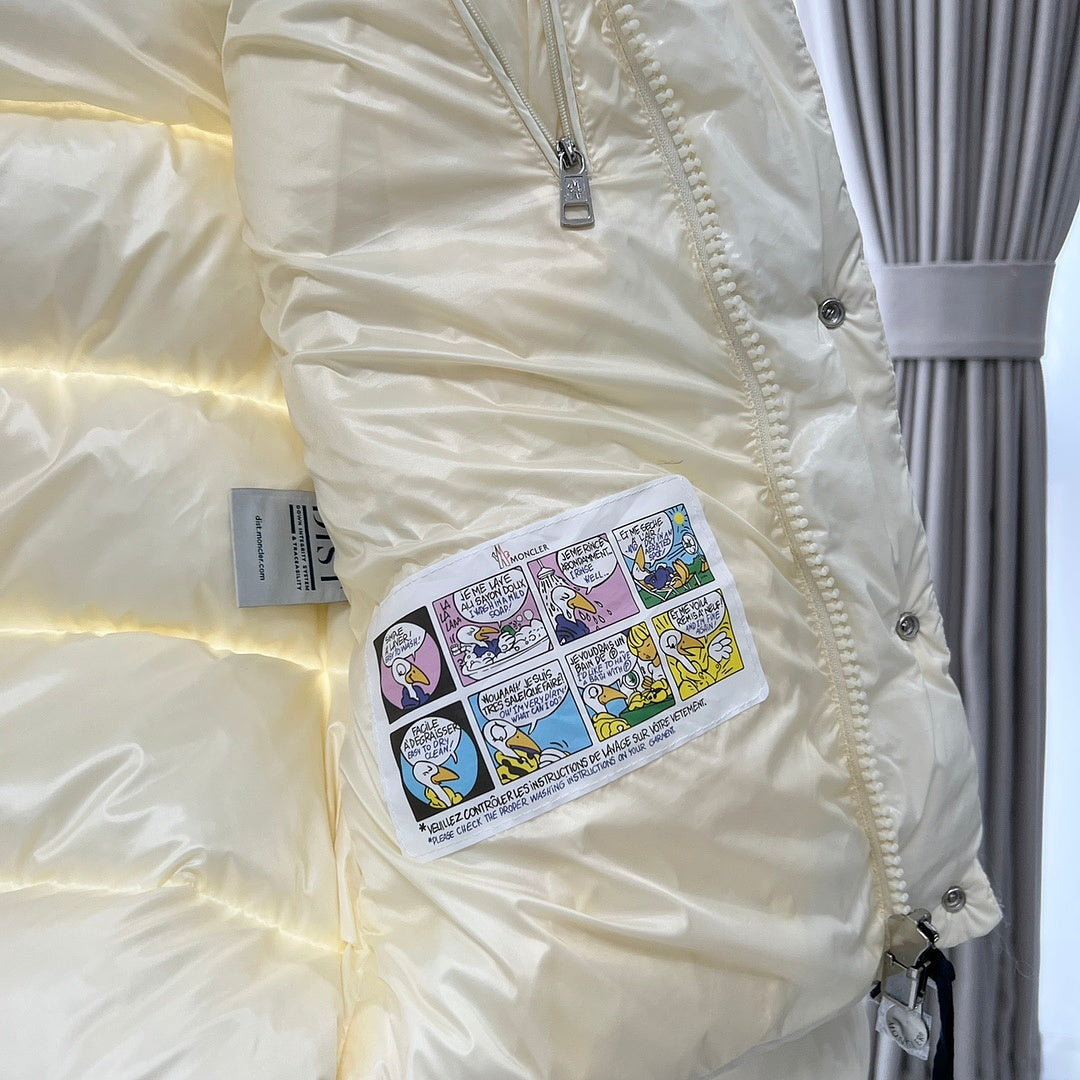 Moncler Maya 70 Puffer — Ivory