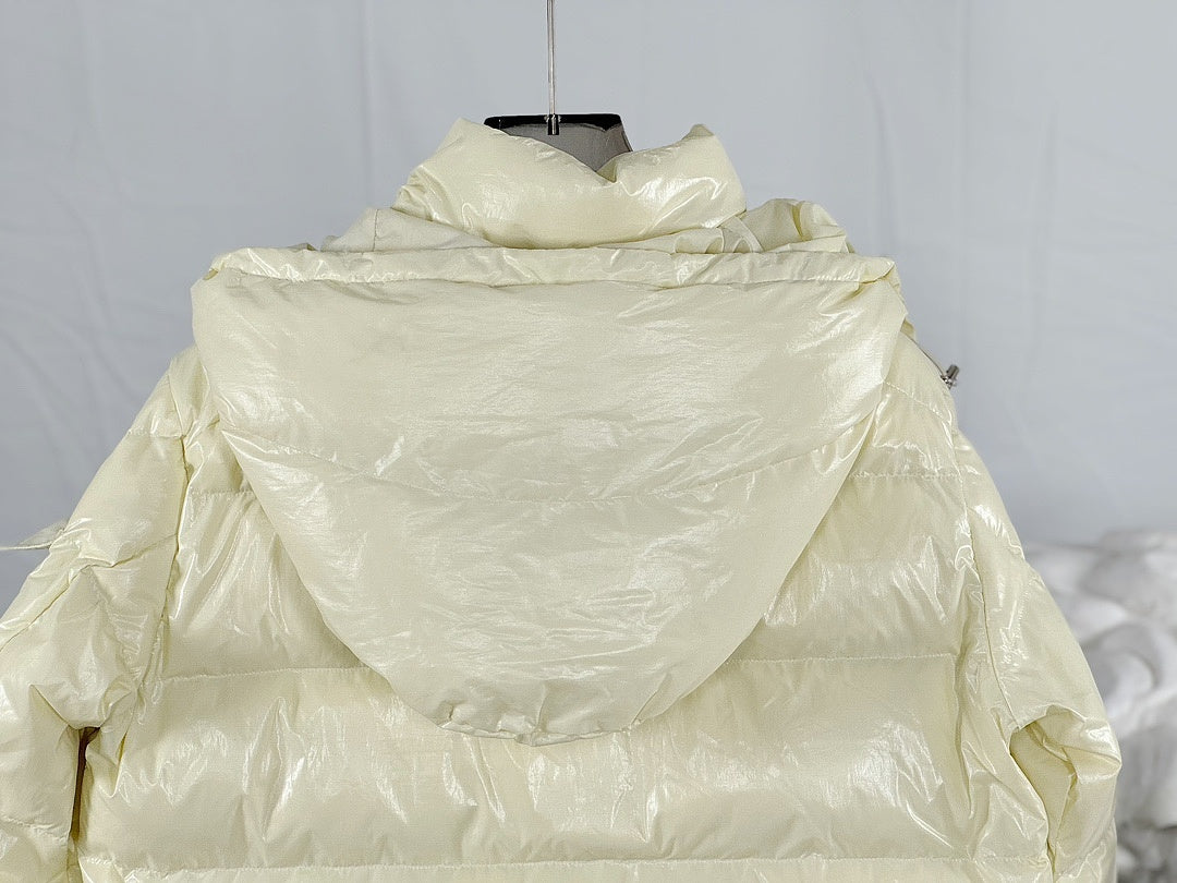 Moncler Maya 70 Puffer — Cream