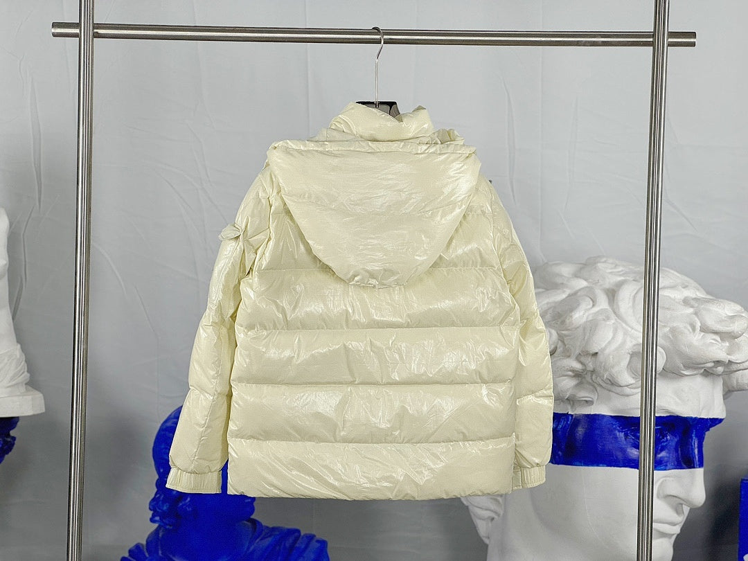 Moncler Maya 70 Puffer — Cream
