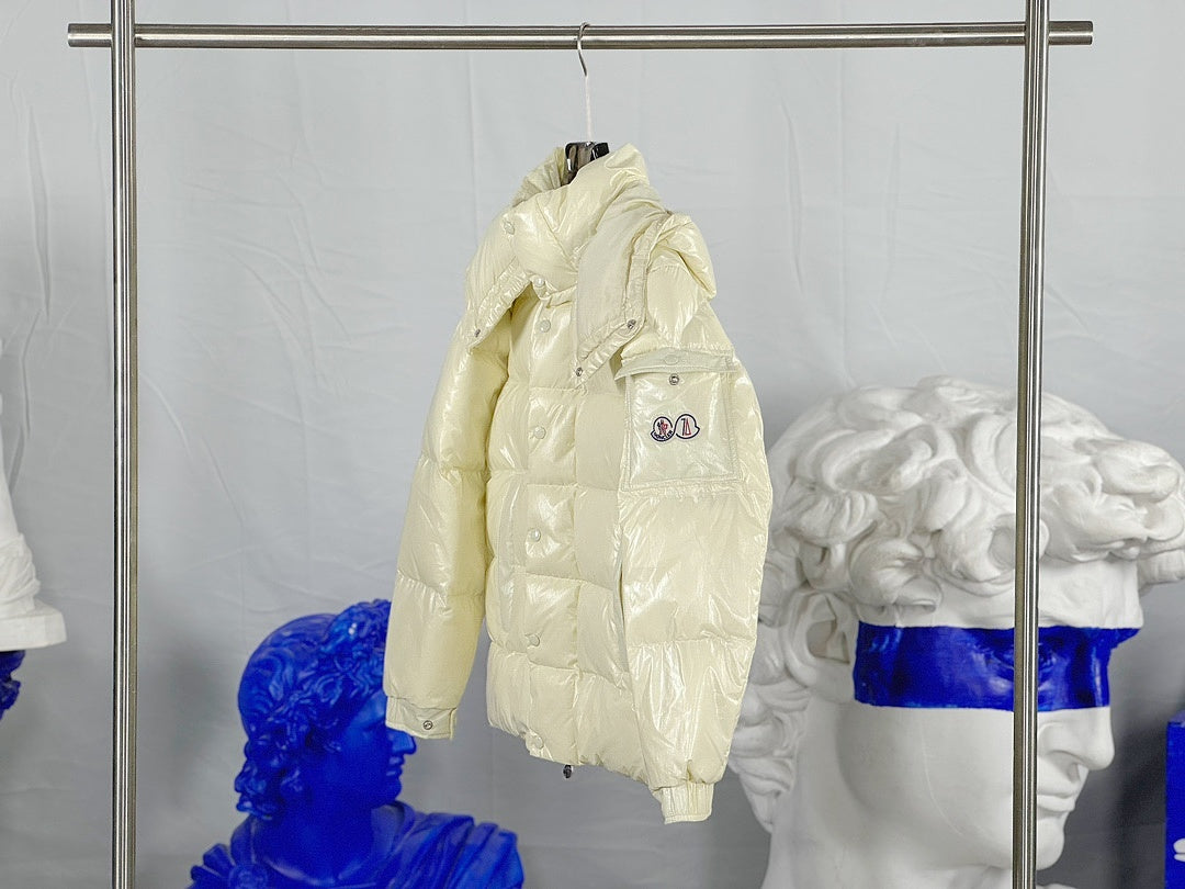 Moncler Maya 70 Puffer — Cream