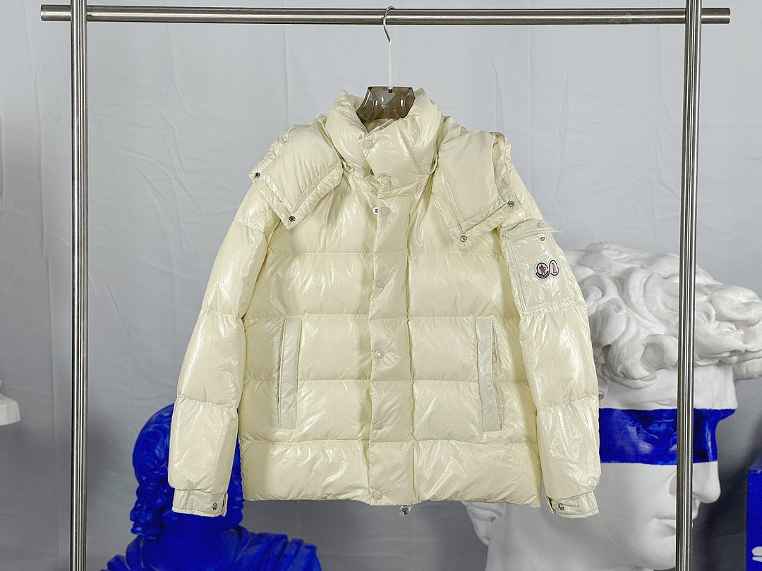 Moncler Maya 70 Puffer — Cream