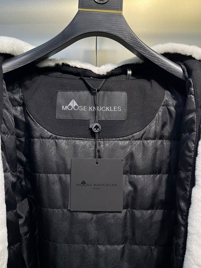 Moose Knuckles Hooded Jacket — Grey