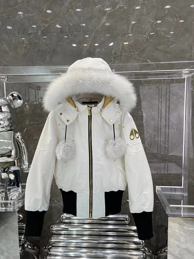 Moose Knuckles Gold Bomber — White