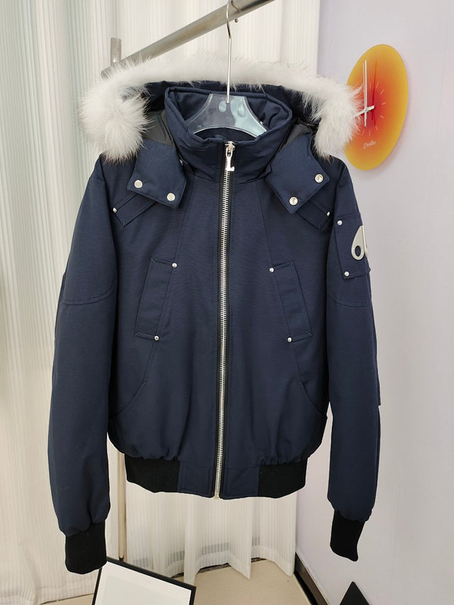 Moose Knuckles Bomber — Navy