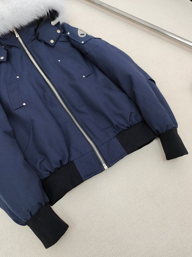 Moose Knuckles Bomber — Navy