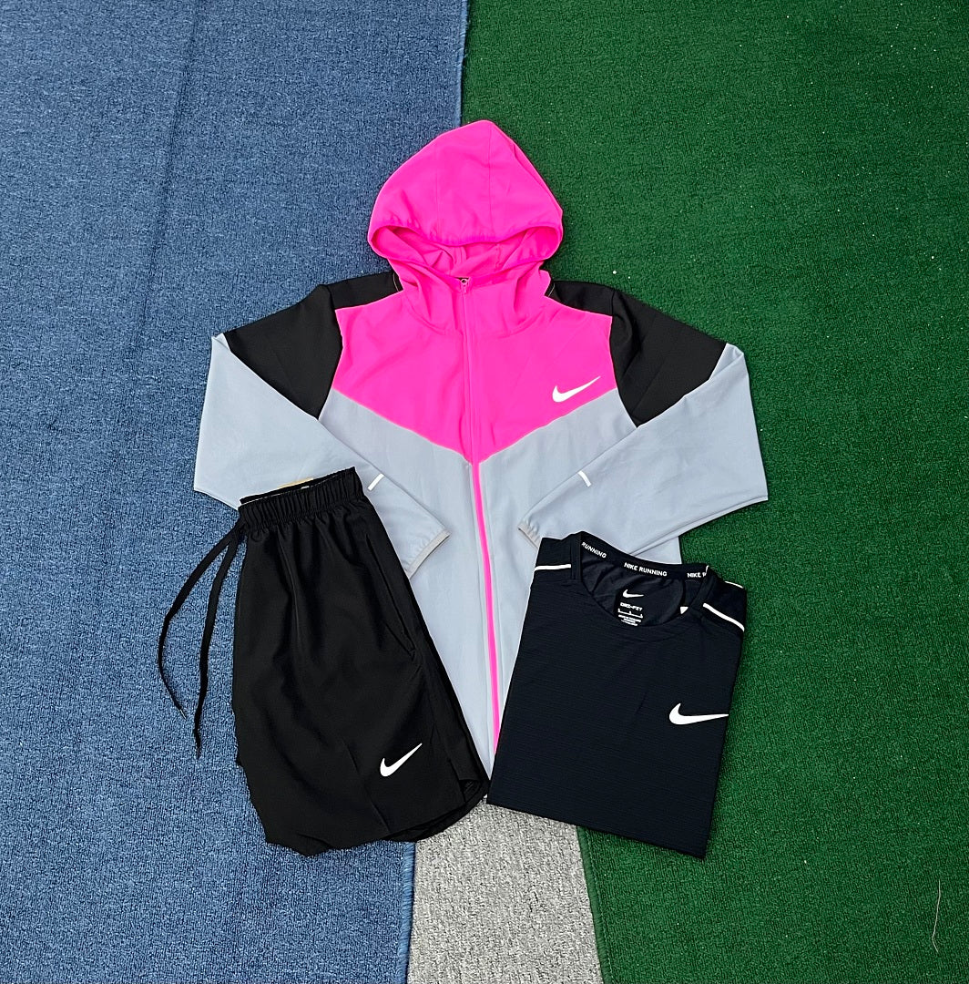 Nike Miler Running Top — Mint/Black