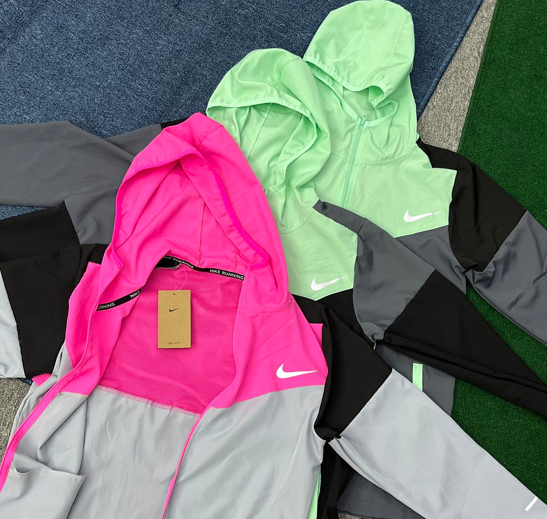 Nike Miler Running Top — Pink/Green