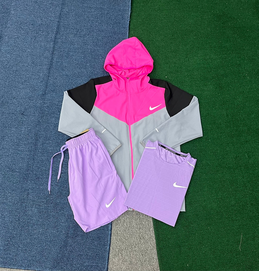Nike Miler Running Top — Pink/Lilac