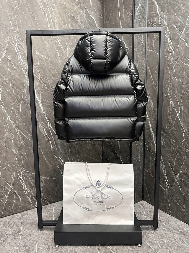Prada Puffer Jacket — Black