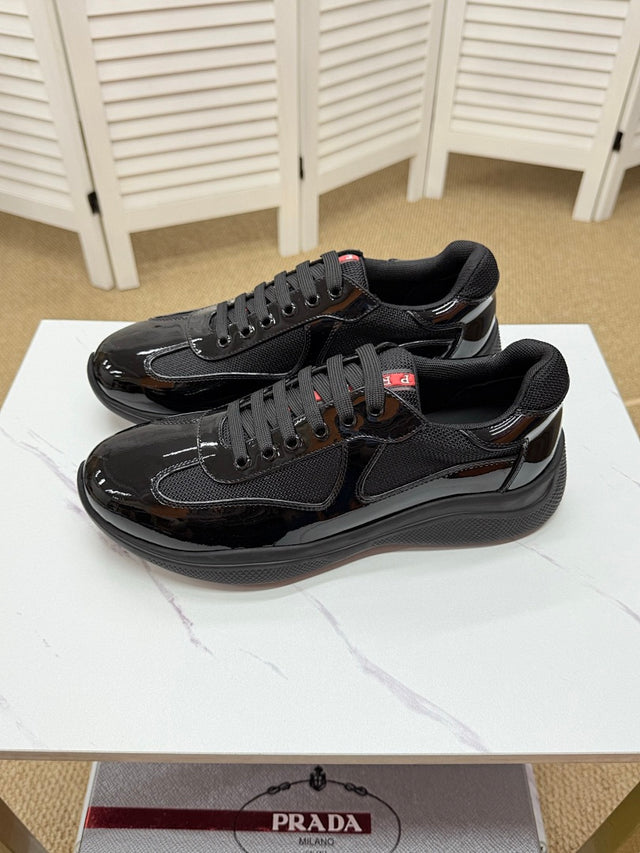 Prada Trainer — Black/Silver