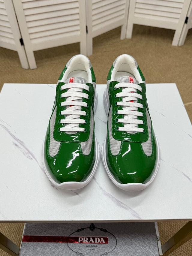 Prada Trainer — Green/White