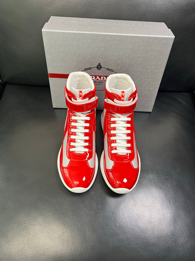 Prada Trainer — Red/White