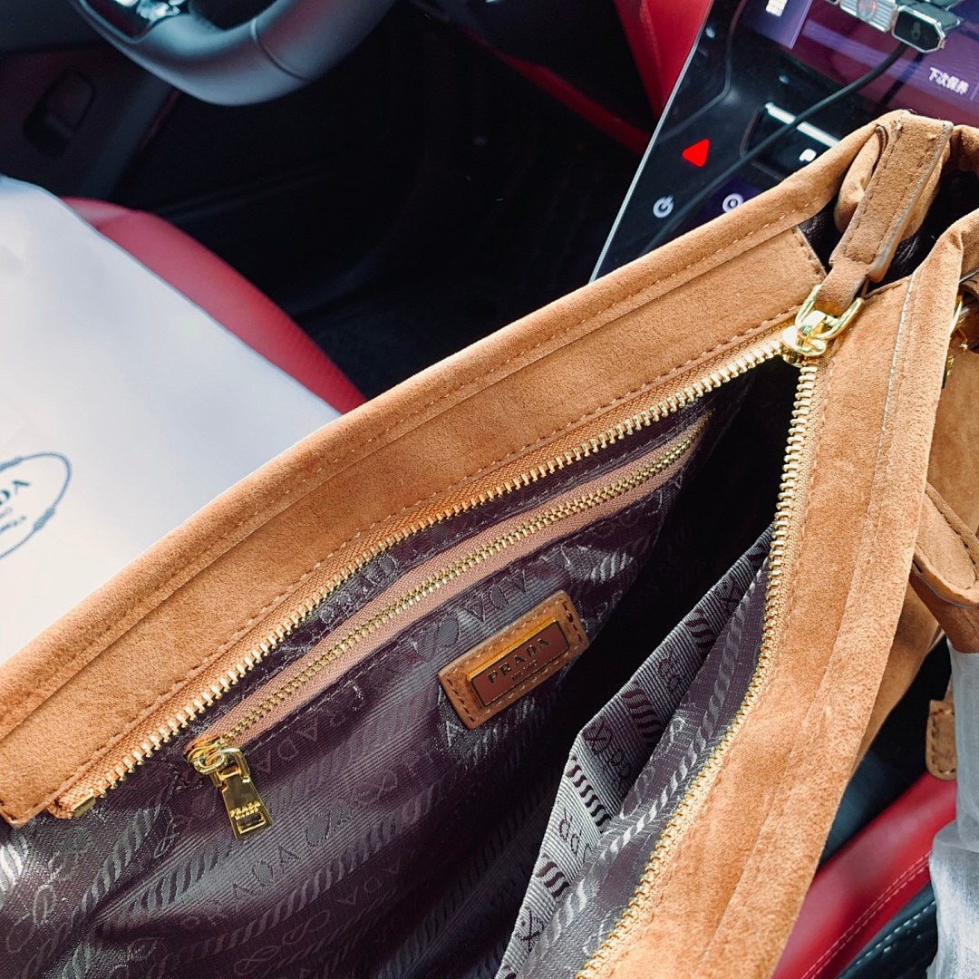 Prada Leather Tote — Black