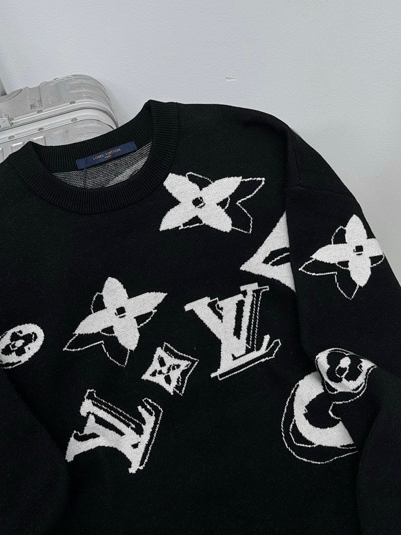 Louis Vuitton Knitwear — Black/White