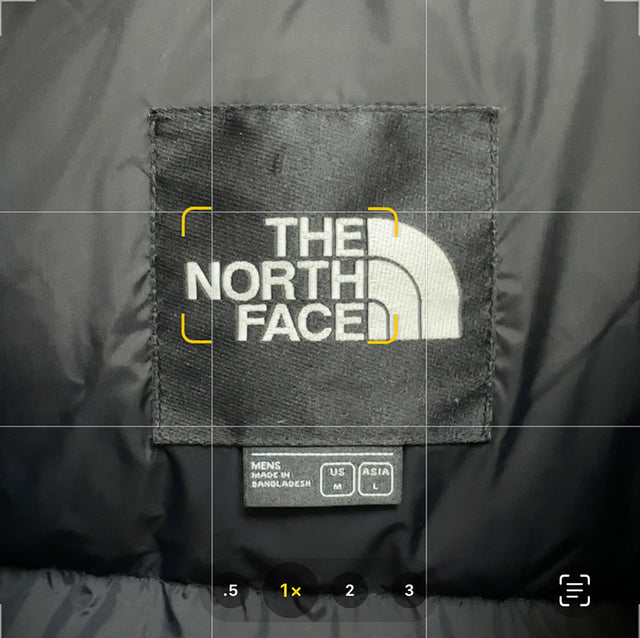 The North Face Nuptse Puffer — Black/Grey