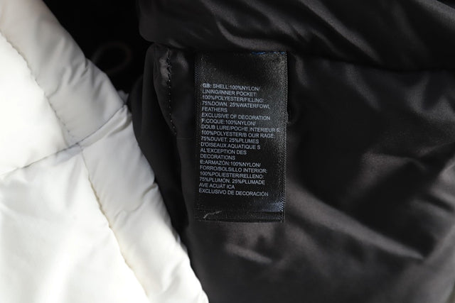 The North Face Puffer — Black/White